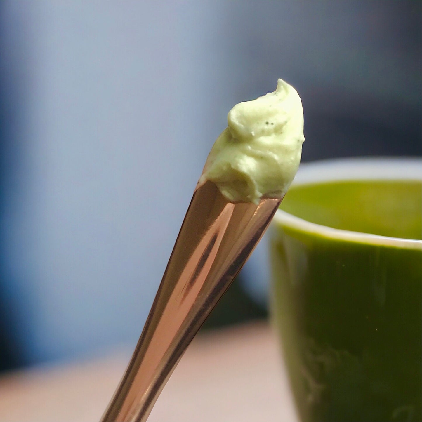 scoop of the Matcha Clear Skin Balm