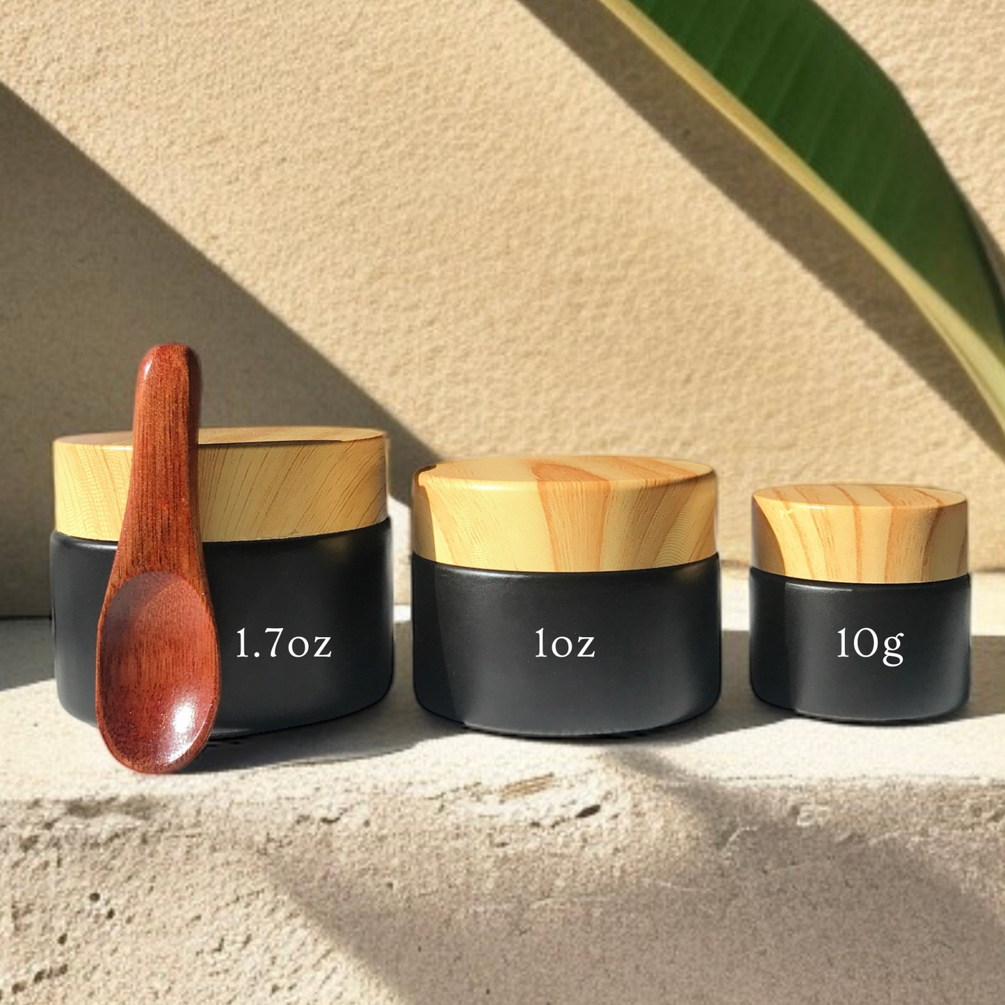 three different jar sizes